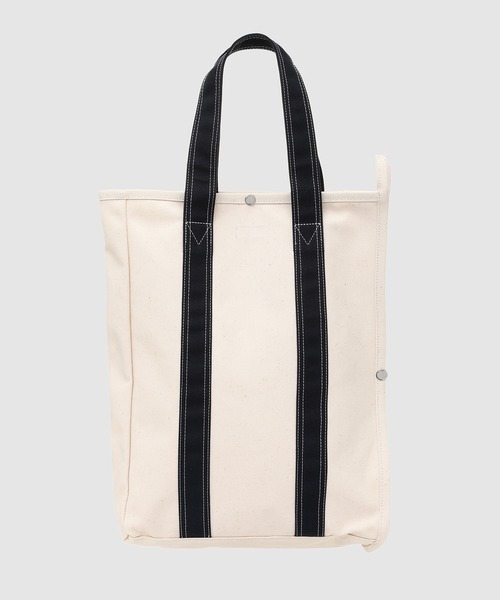 kolor BEACON（カラービーコン）の「24SBM-A02532（トートバッグ・メンズ・カーキ/パープル/ホワイト×ネイビー・FREE）」の4枚目の写真