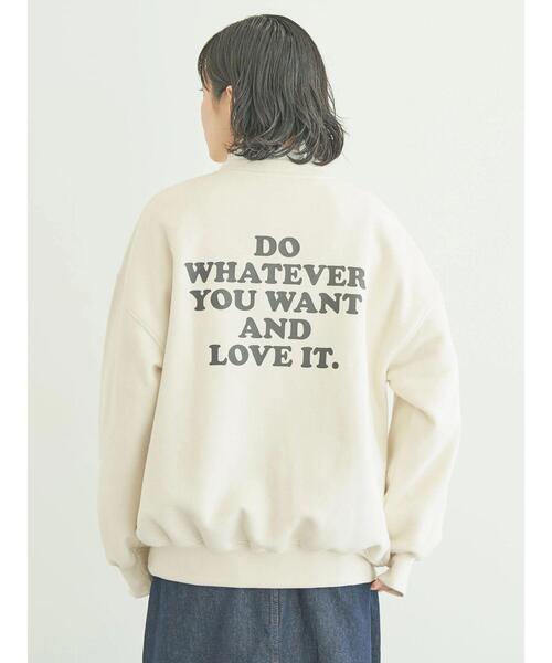 CRAFT STANDARD BOUTIQUE（クラフトスタンダードブティック）の「URANIWA　CAMPERS　SWEAT（スウェット・レディース・グレイッシュベージュ/チャコールグレー/アイボリー・M/L）」の6枚目の写真