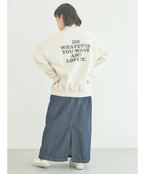 CRAFT STANDARD BOUTIQUE（クラフトスタンダードブティック）の「URANIWA　CAMPERS　SWEAT（スウェット・レディース・グレイッシュベージュ/チャコールグレー/アイボリー・M/L）」の11枚目の写真