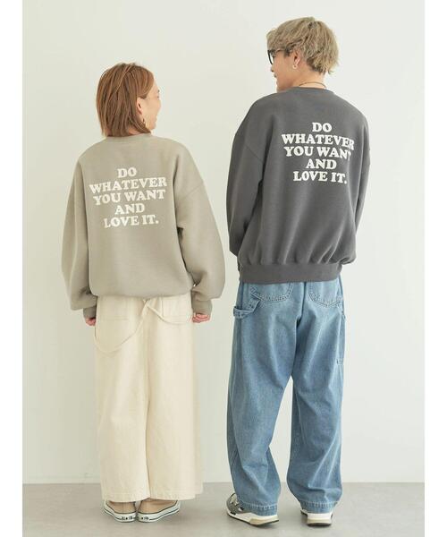 CRAFT STANDARD BOUTIQUE（クラフトスタンダードブティック）の「URANIWA　CAMPERS　SWEAT（スウェット・レディース・グレイッシュベージュ/チャコールグレー/アイボリー・M/L）」の15枚目の写真
