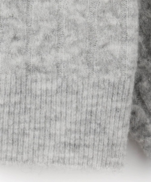 BEVERLY HILLS POLO CLUB（ビバリーヒルズポロクラブ）の「【BEVERLY HILLS POLO CLUB】ケーブルニットプルオーバー（ニット/セーター・レディース・ネイビー/ベージュ/グレー/オフホワイト・MEDIUM/SMALL）」の12枚目の写真