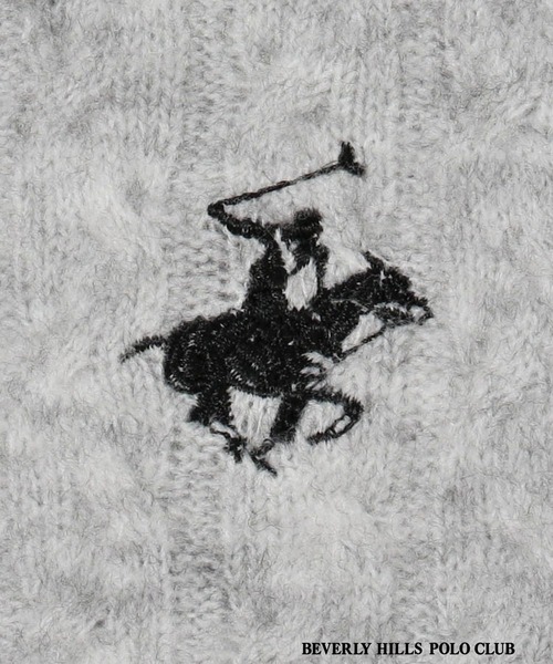 BEVERLY HILLS POLO CLUB（ビバリーヒルズポロクラブ）の「【BEVERLY HILLS POLO CLUB】ケーブルニットプルオーバー（ニット/セーター・レディース・ネイビー/ベージュ/グレー/オフホワイト・MEDIUM/SMALL）」の13枚目の写真
