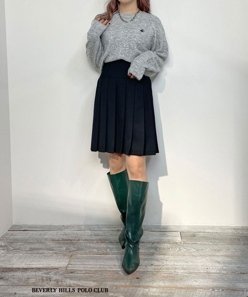 BEVERLY HILLS POLO CLUB（ビバリーヒルズポロクラブ）の「【BEVERLY HILLS POLO CLUB】ケーブルニットプルオーバー（ニット/セーター・レディース・ネイビー/ベージュ/グレー/オフホワイト・MEDIUM/SMALL）」の20枚目の写真