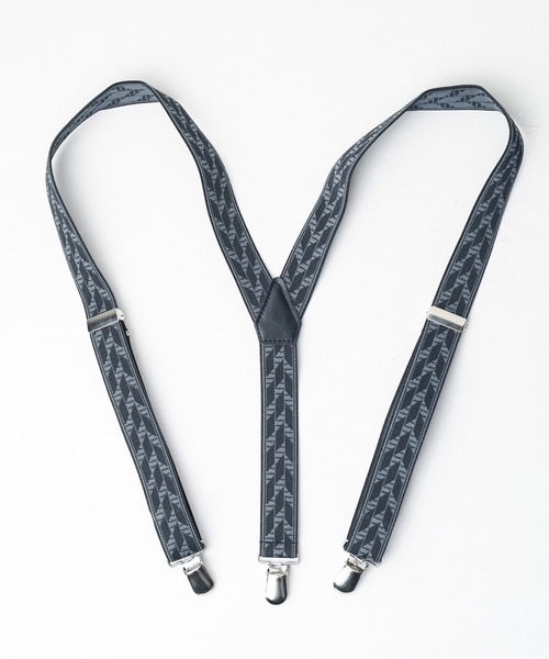 IO（イオ）（イオ）の「【Classic Design】総柄30mmサスペンダー（サスペンダー・レディース・ブラック/グリーン/ブラック系その他/ブラック系その他2・FREE）」の2枚目の写真