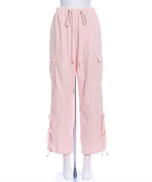 clear（クリア）の「裾サイドリボンカーゴパンツ[低身長用サイズ有]（カーゴパンツ・レディース・ピンク/ブラック/アイボリー・F/XS）」の20枚目の写真