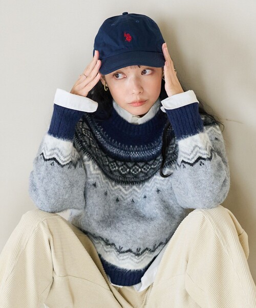 FREAK'S STORE（フリークスストア）の「シャギー ノルディックニット（ニット/セーター・レディース・ピンク/ベージュ/グレー・ﾌﾘ-）」の8枚目の写真