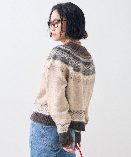 FREAK'S STORE（フリークスストア）の「シャギー ノルディックニット（ニット/セーター・レディース・ピンク/ベージュ/グレー・ﾌﾘ-）」の14枚目の写真