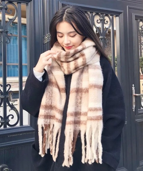 almo（アルモ）の「チェックマフラー(se)（マフラー）」 - WEAR