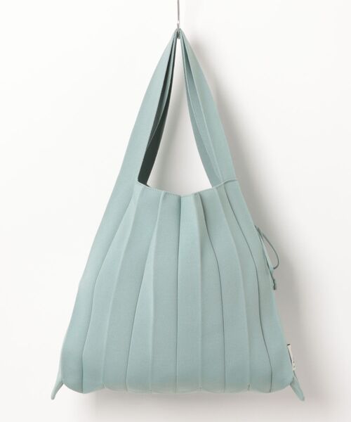 JOSEPH AND STACEY（ジョセフアンドステイシー）の「ラッキープリーツニット(L)（トートバッグ・レディース・ダークグリーン/ローズ/ブラック/ライトブルー/ベビーピンク/ライム・L）」の4枚目の写真