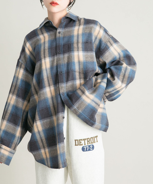 KBF（ケイビーエフ）の「BIGチェックシャツ（シャツ/ブラウス）」 - WEAR