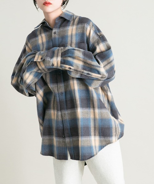KBF（ケイビーエフ）の「BIGチェックシャツ（シャツ/ブラウス）」 - WEAR