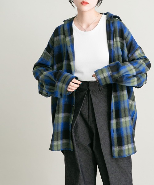 KBF（ケイビーエフ）の「BIGチェックシャツ（シャツ/ブラウス）」 - WEAR