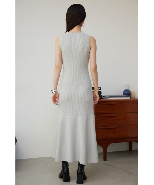 セール】レースアップスリーブレイヤードニットワンピース（ワンピース