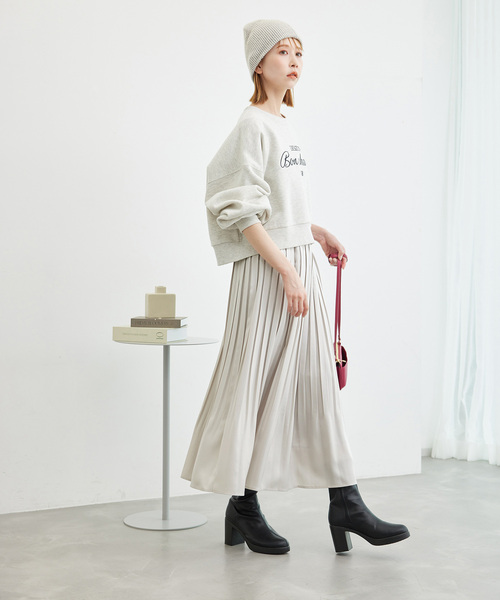 ROPE' PICNIC（ロペピクニック）の「新色追加/ブライトラメプリーツスカート（スカート・レディース・ベージュ/ライトグレー/イエロー系その他3/ライトグリーン・38）」の7枚目の写真