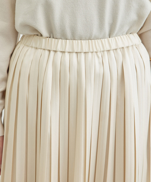 ROPE' PICNIC（ロペピクニック）の「新色追加/ブライトラメプリーツスカート（スカート・レディース・ベージュ/ライトグレー/イエロー系その他3/ライトグリーン・38）」の19枚目の写真