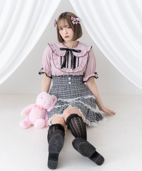 DearMyLove（ディアマイラブ）の「レースチェックティアードサス