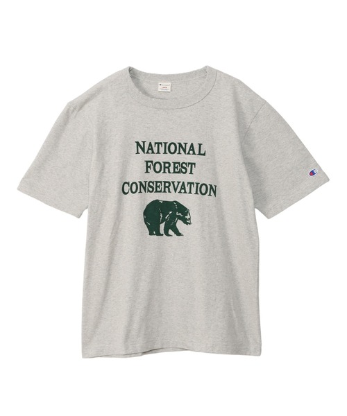 Champion(チャンピオン)の「【Champion/チャンピオン】メンズ メンズカジュアル ショートスリーブTシャツ(Tシャツ/カットソー・メンズ・ヘザーグレー/オフホワイト/ベージュ/モスグリーン・X-LARGE/LARGE/MEDIUM)」の2枚目の写真
