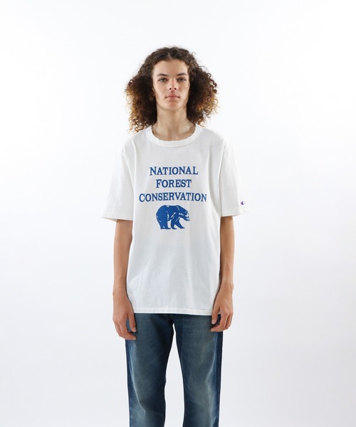 Champion(チャンピオン)の「【Champion/チャンピオン】メンズ メンズカジュアル ショートスリーブTシャツ(Tシャツ/カットソー・メンズ・ヘザーグレー/オフホワイト/ベージュ/モスグリーン・X-LARGE/LARGE/MEDIUM)」の6枚目の写真