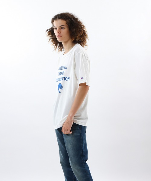 Champion(チャンピオン)の「【Champion/チャンピオン】メンズ メンズカジュアル ショートスリーブTシャツ(Tシャツ/カットソー・メンズ・ヘザーグレー/オフホワイト/ベージュ/モスグリーン・X-LARGE/LARGE/MEDIUM)」の7枚目の写真