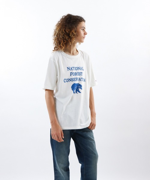 Champion(チャンピオン)の「【Champion/チャンピオン】メンズ メンズカジュアル ショートスリーブTシャツ(Tシャツ/カットソー・メンズ・ヘザーグレー/オフホワイト/ベージュ/モスグリーン・X-LARGE/LARGE/MEDIUM)」の9枚目の写真