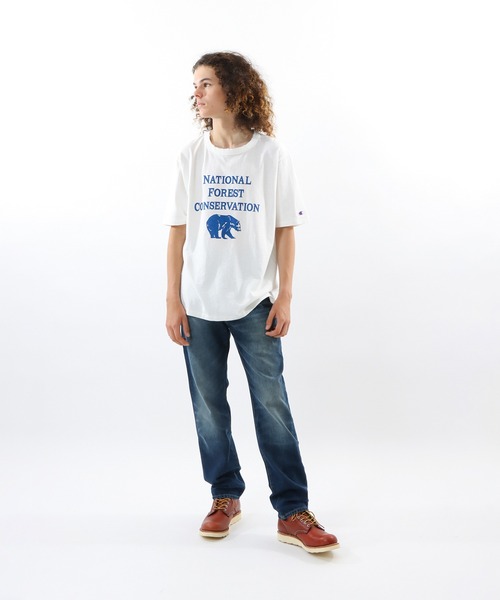 Champion(チャンピオン)の「【Champion/チャンピオン】メンズ メンズカジュアル ショートスリーブTシャツ(Tシャツ/カットソー・メンズ・ヘザーグレー/オフホワイト/ベージュ/モスグリーン・X-LARGE/LARGE/MEDIUM)」の10枚目の写真