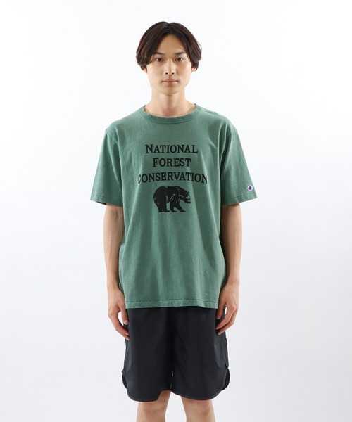 Champion(チャンピオン)の「【Champion/チャンピオン】メンズ メンズカジュアル ショートスリーブTシャツ(Tシャツ/カットソー・メンズ・ヘザーグレー/オフホワイト/ベージュ/モスグリーン・X-LARGE/LARGE/MEDIUM)」の22枚目の写真