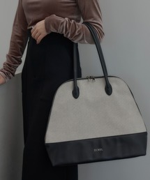 ECREL | レザーコンビボストンバッグ / A4収納可能(ボストンバッグ)