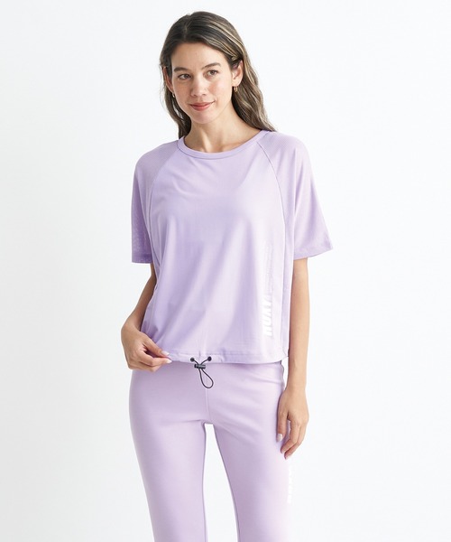 ROXY(ロキシー)の「BRB MESH S/S TEE/ロキシー半袖Tシャツブラトップセット(Tシャツ/カットソー・レディース・ホワイト/ブラック/パープル・MEDIUM/LARGE/SMALL)」の3枚目の写真