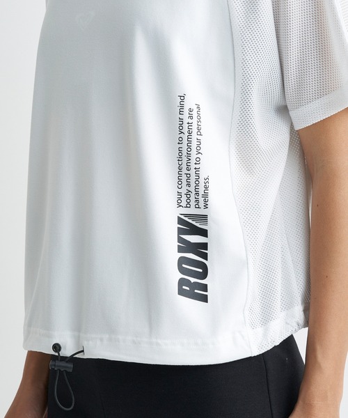 ROXY(ロキシー)の「BRB MESH S/S TEE/ロキシー半袖Tシャツブラトップセット(Tシャツ/カットソー・レディース・ホワイト/ブラック/パープル・MEDIUM/LARGE/SMALL)」の7枚目の写真