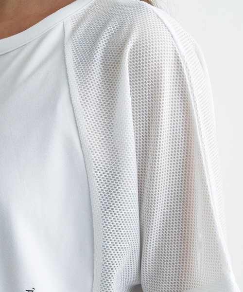 ROXY(ロキシー)の「BRB MESH S/S TEE/ロキシー半袖Tシャツブラトップセット(Tシャツ/カットソー・レディース・ホワイト/ブラック/パープル・MEDIUM/LARGE/SMALL)」の8枚目の写真