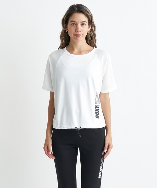 ROXY(ロキシー)の「BRB MESH S/S TEE/ロキシー半袖Tシャツブラトップセット(Tシャツ/カットソー・レディース・ホワイト/ブラック/パープル・MEDIUM/LARGE/SMALL)」の11枚目の写真