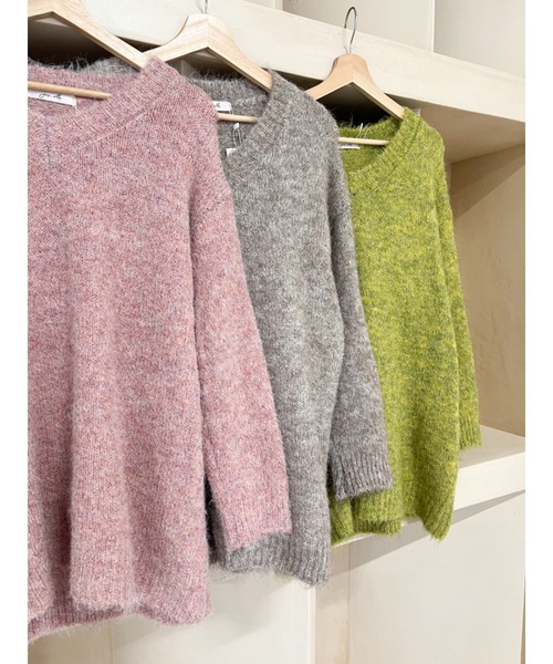 JUMELLE(ジュメロ)の「【セットアイテム】muffler set knit(ニット/セーター・レディース・モカ/グリーン/ピンク・FREE)」の22枚目の写真