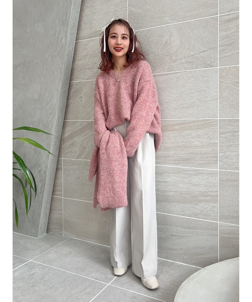 JUMELLE(ジュメロ)の「【セットアイテム】muffler set knit(ニット/セーター・レディース・モカ/グリーン/ピンク・FREE)」の19枚目の写真