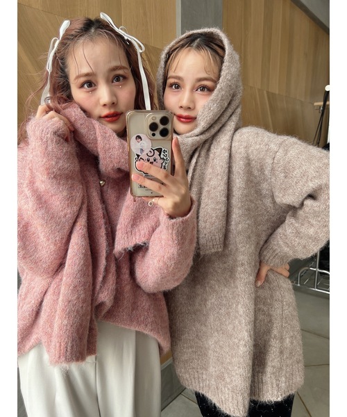 JUMELLE（ジュメロ）の「【セットアイテム】muffler set knit（ニット