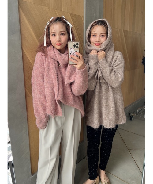 【セットアイテム】muffler set knit（ニット/セーター）｜jumelle（ジュメロ）