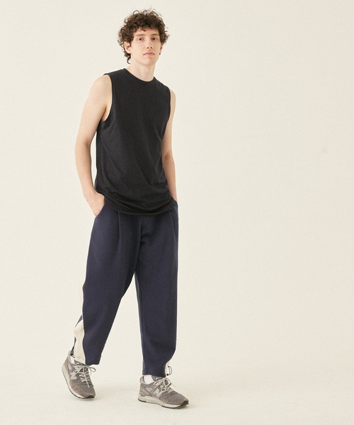 coca（coca）（コカ）の「メンズ レイヤードタンク（タンクトップ・メンズ・その他1/ホワイト/ブラック・M/L/XL）」の4枚目の写真