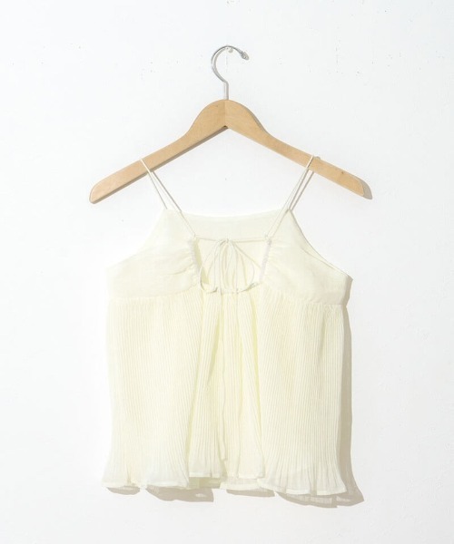 flower（フラワー）の「バレエプリーツビスチェ（キャミソール・レディース・アイボリー/ブラック・FREE）」の4枚目の写真