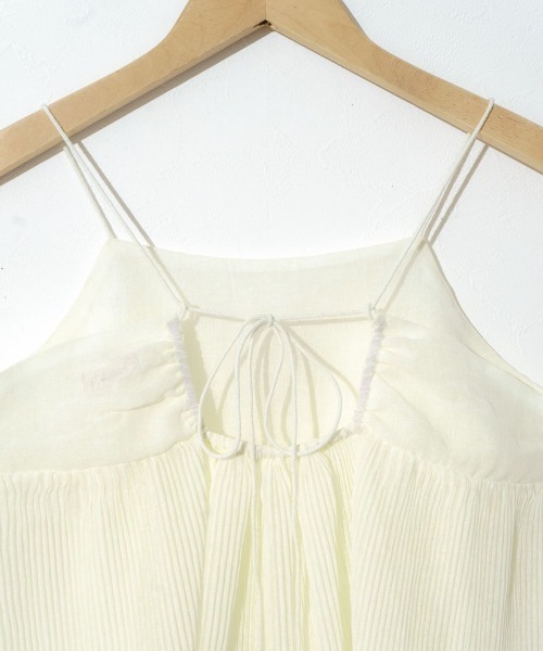 flower（フラワー）の「バレエプリーツビスチェ（キャミソール・レディース・アイボリー/ブラック・FREE）」の7枚目の写真
