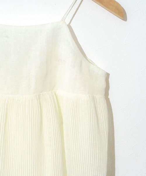 flower（フラワー）の「バレエプリーツビスチェ（キャミソール・レディース・アイボリー/ブラック・FREE）」の6枚目の写真