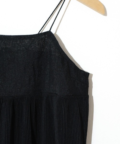 flower（フラワー）の「バレエプリーツビスチェ（キャミソール・レディース・アイボリー/ブラック・FREE）」の5枚目の写真