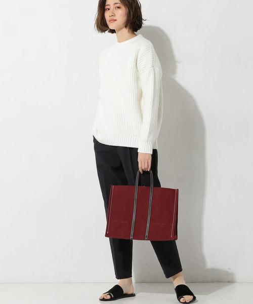 TEMBEA（テンベア）の「＜TEMBEA（テンベア）＞ PLAY トートバッグ M†（トートバッグ・レディース・Black/Off White/ワインレッド・ﾌﾘ-）」の4枚目の写真