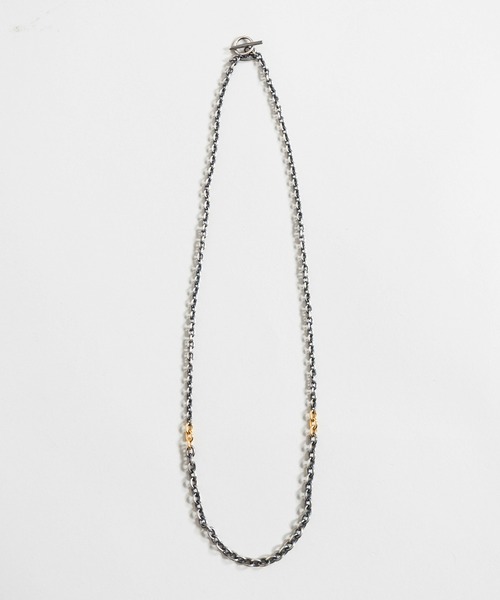 Iroquois(イロコイ)の「IROQUOIS イロコイ / INTERWOVEN NECKLACE シルバー925ロングチェーンネックレス / 876101(ネックレス・メンズ・アンティークシルバー・FREE)」の5枚目の写真