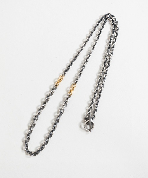 Iroquois(イロコイ)の「IROQUOIS イロコイ / INTERWOVEN NECKLACE シルバー925ロングチェーンネックレス / 876101(ネックレス・メンズ・アンティークシルバー・FREE)」の4枚目の写真