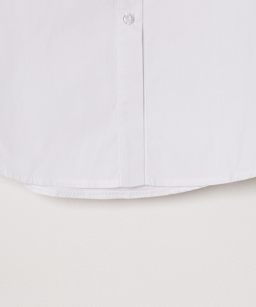 Chick（チック）の「Gather Sleeve Ribbon Blouse / ギャザースリーブリボンブラウス（シャツ/ブラウス・レディース・ホワイト・S/M/L）」の7枚目の写真