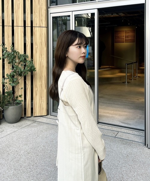 Bab(バブ)の「【nao×Bab】シャドーストライプキャミワンピース(ワンピース・レディース・ベージュ/ホワイト系その他/ブラウン・S/M)」の11枚目の写真