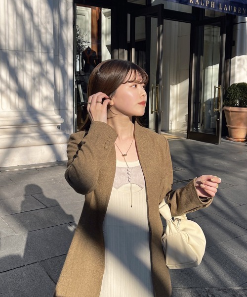 Bab(バブ)の「【nao×Bab】シャドーストライプキャミワンピース(ワンピース・レディース・ベージュ/ホワイト系その他/ブラウン・S/M)」の13枚目の写真