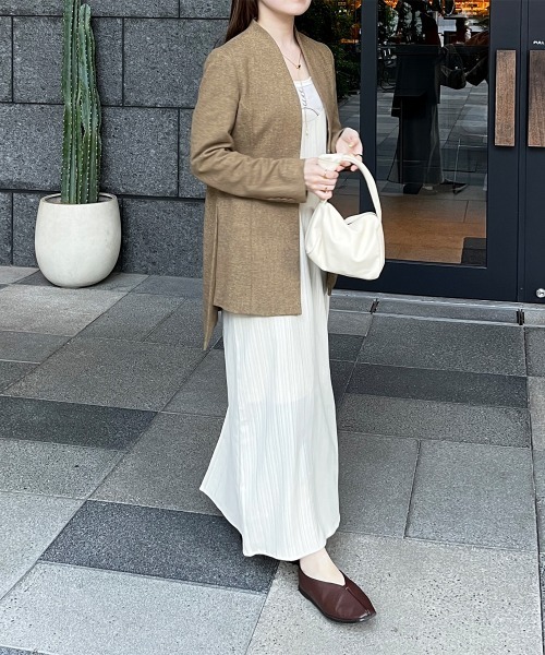 Bab(バブ)の「【nao×Bab】シャドーストライプキャミワンピース(ワンピース・レディース・ベージュ/ホワイト系その他/ブラウン・S/M)」の14枚目の写真