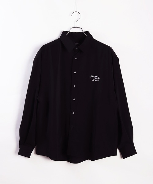 WESTSEA(ウエストシー)の「フラワープリント とろみシャツ 長袖(シャツ/ブラウス・メンズ・ホワイト/ブラック系その他/ブルー系その他/ホワイト系その他/ブラック/ブルー・M/L)」の7枚目の写真