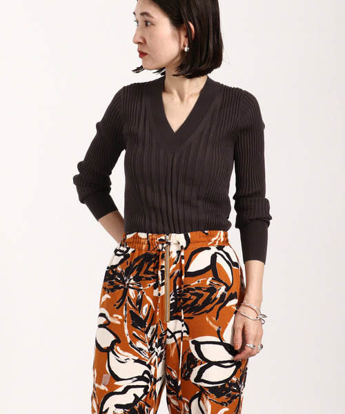 新品　Vermeil par IÉNA SLOANE ワイドリブニット VERMEIL par iena（ヴェルメイユパーイエナ）の「【SLOANE