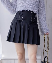 clear | サイドリボンハーフプリーツミニスカート≪2024SS新作≫(スカート)